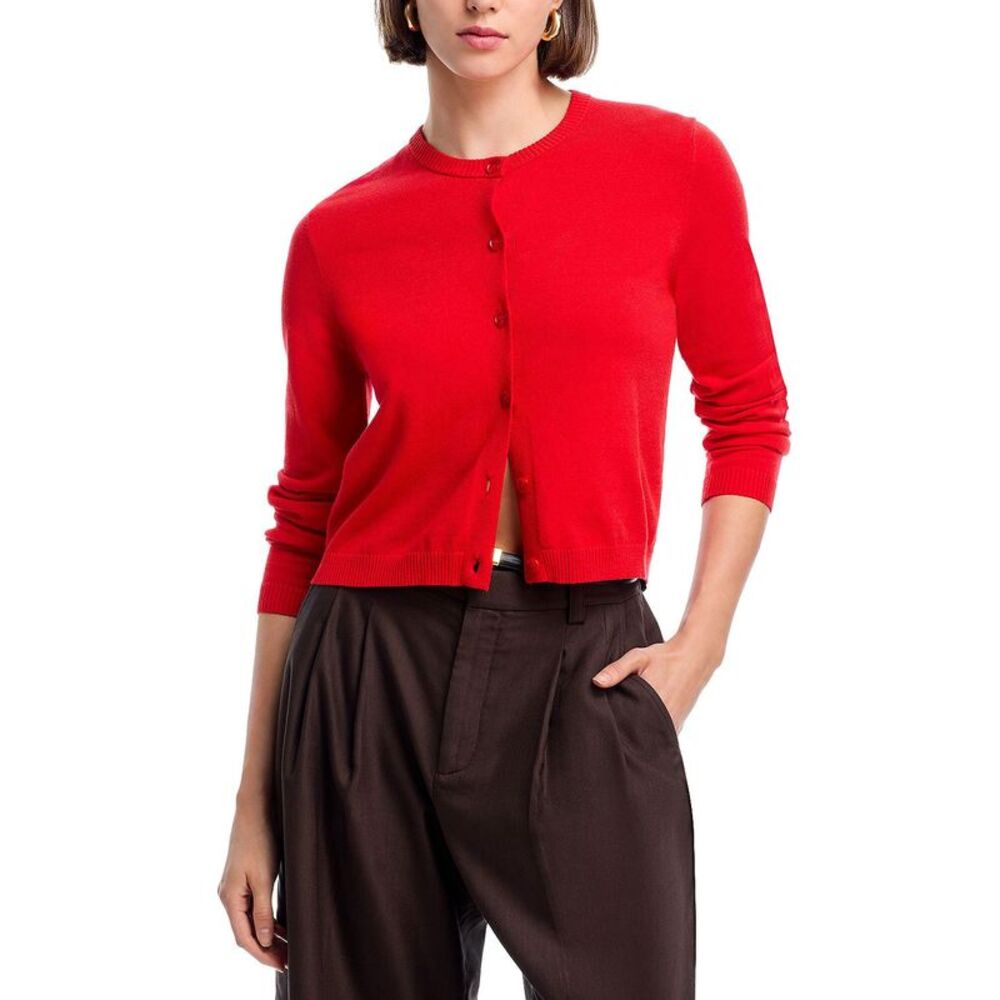 French Connection Womens Cosysoft Fitted Cardigan XL Mars Red - NWT